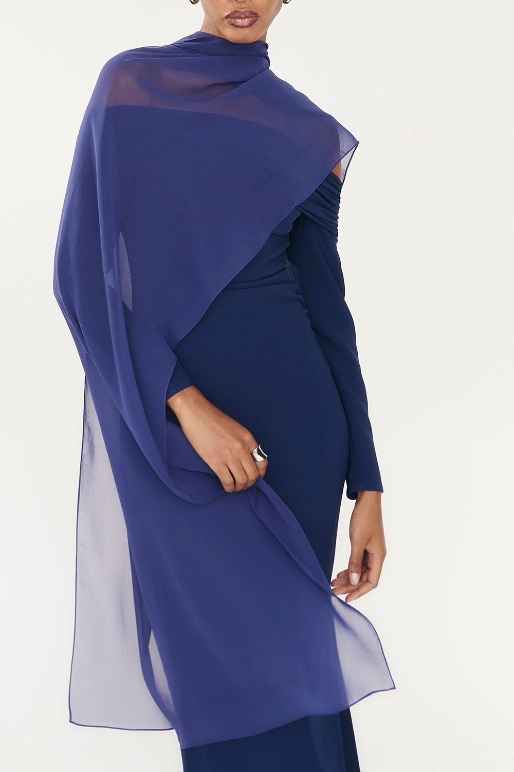 Cobalt Women's Slight Stretch Shawl