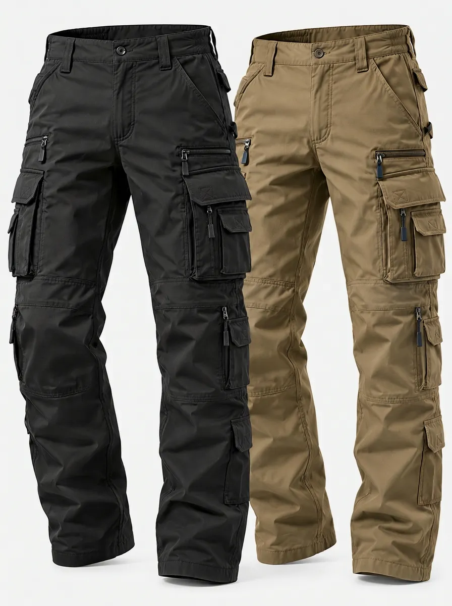 Zipper Pocket Tactical Utility Trousers Set