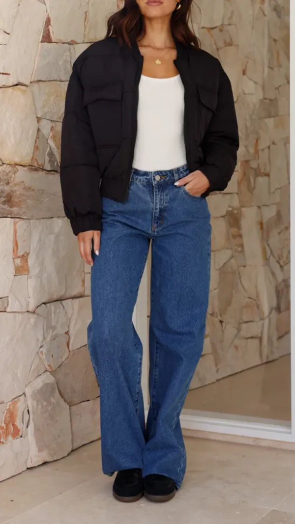 Black Short Warm Jacket