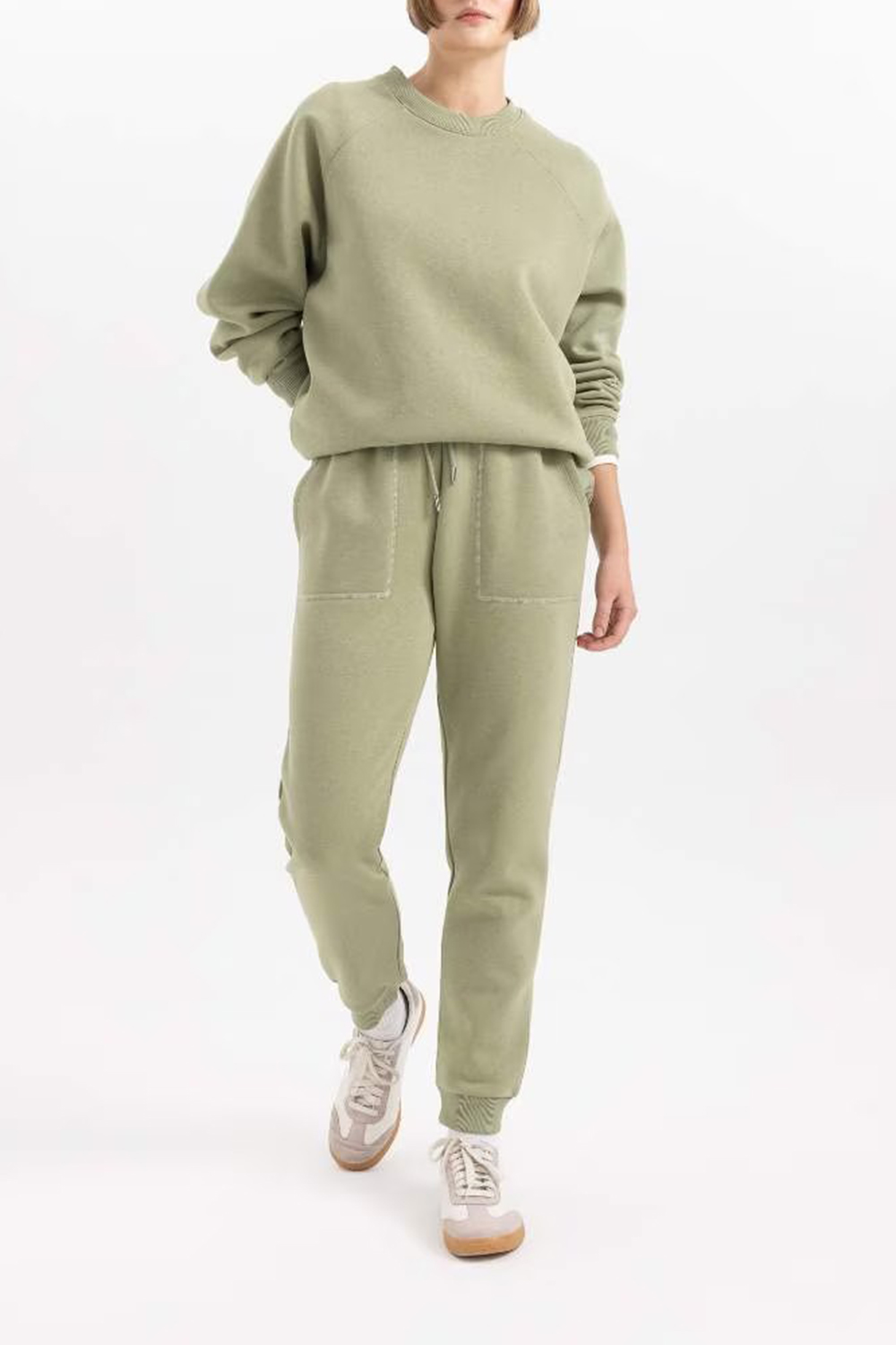 Thick Sweatshirt Fabric Trousers