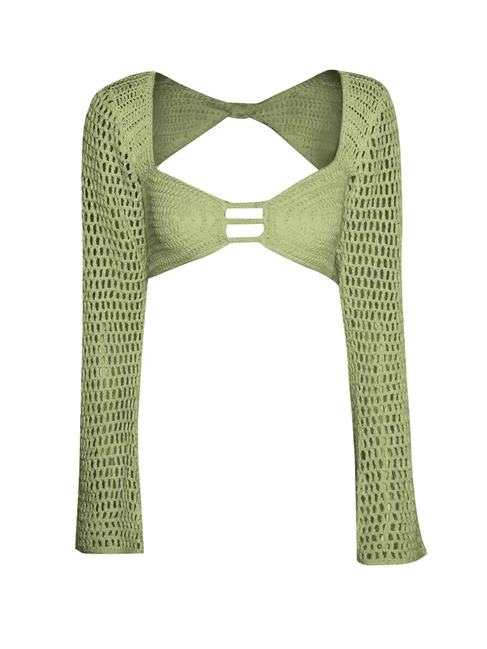 Tied Long Sleeve Top Swim Cover Up