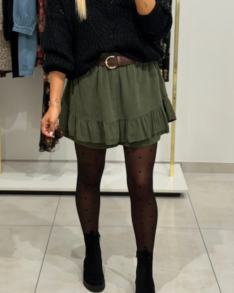 Easy Fit Ruffled Skirt