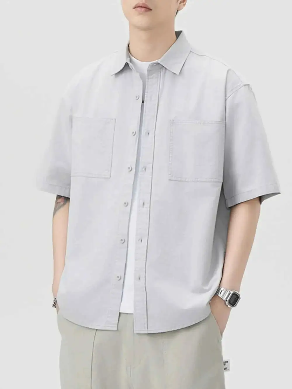 Button Up Half Sleeve Shirt