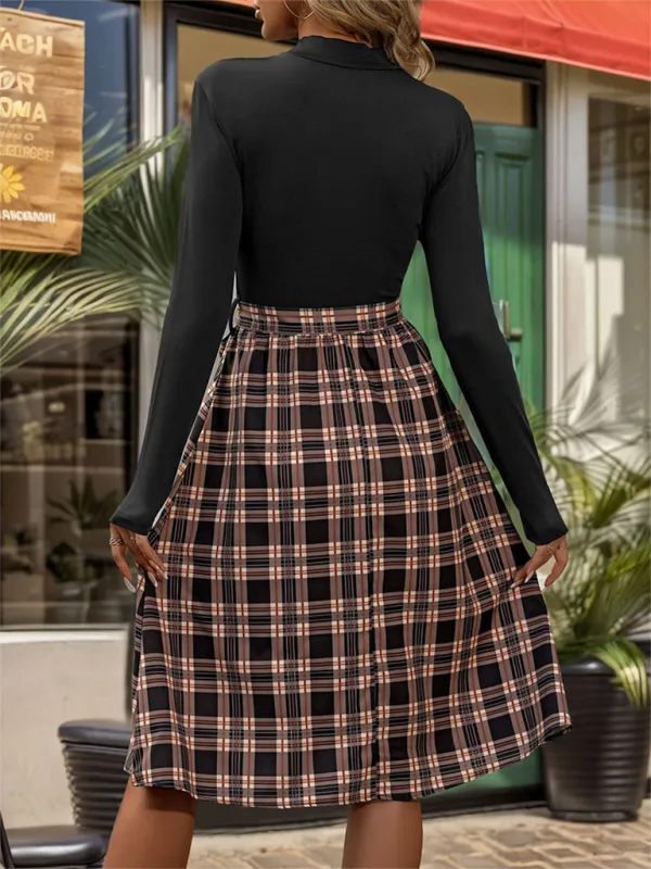Practical Collared Fitted Dress
