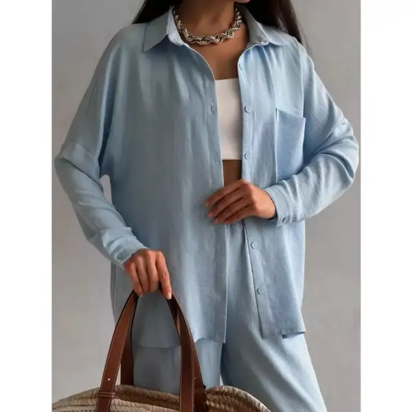 Button Down Shirt and Pants Set