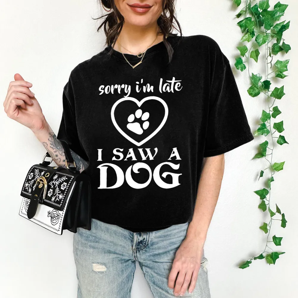 Dog Lover Late Apology Graphic Tee