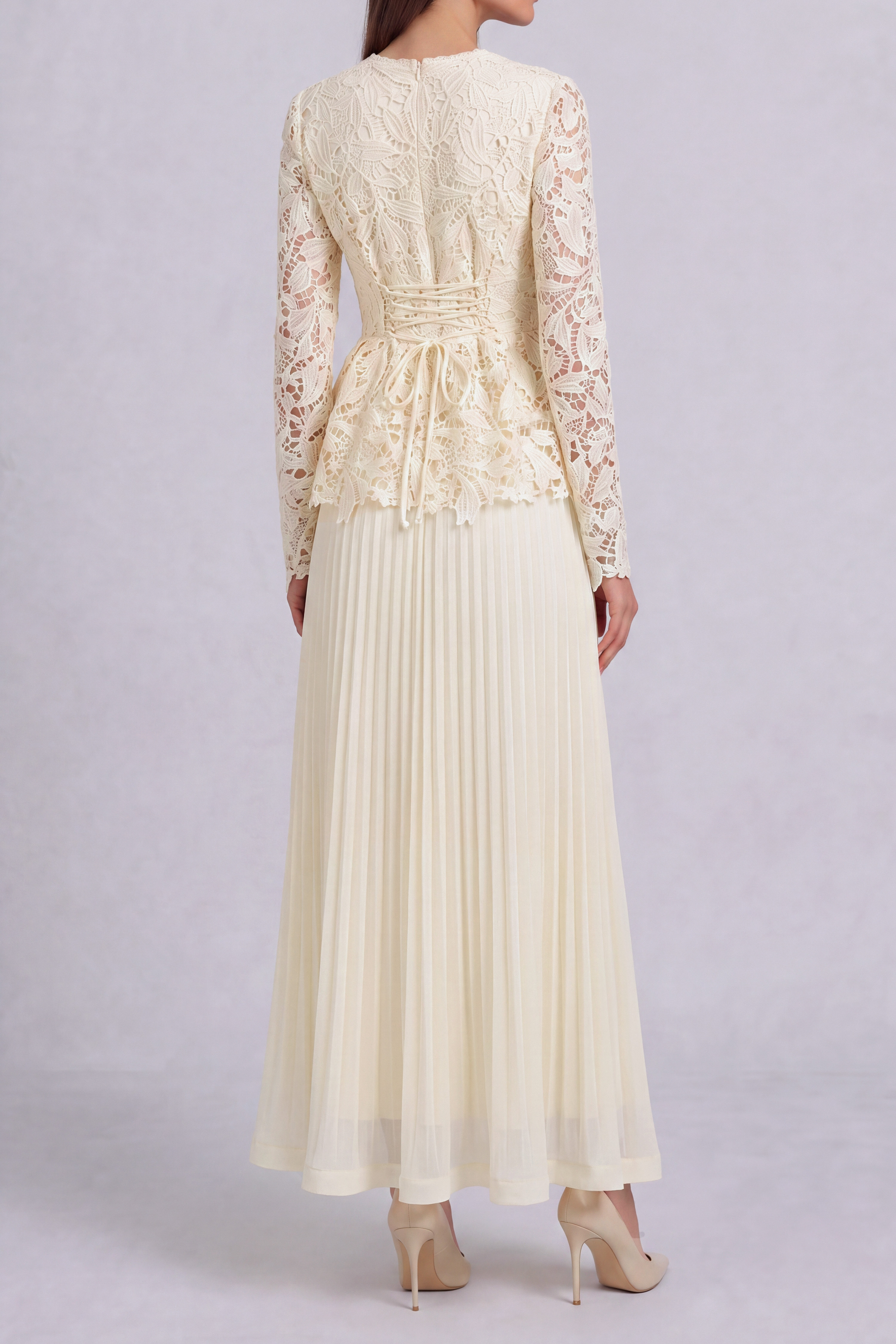 Lace Matching Skirt Set
