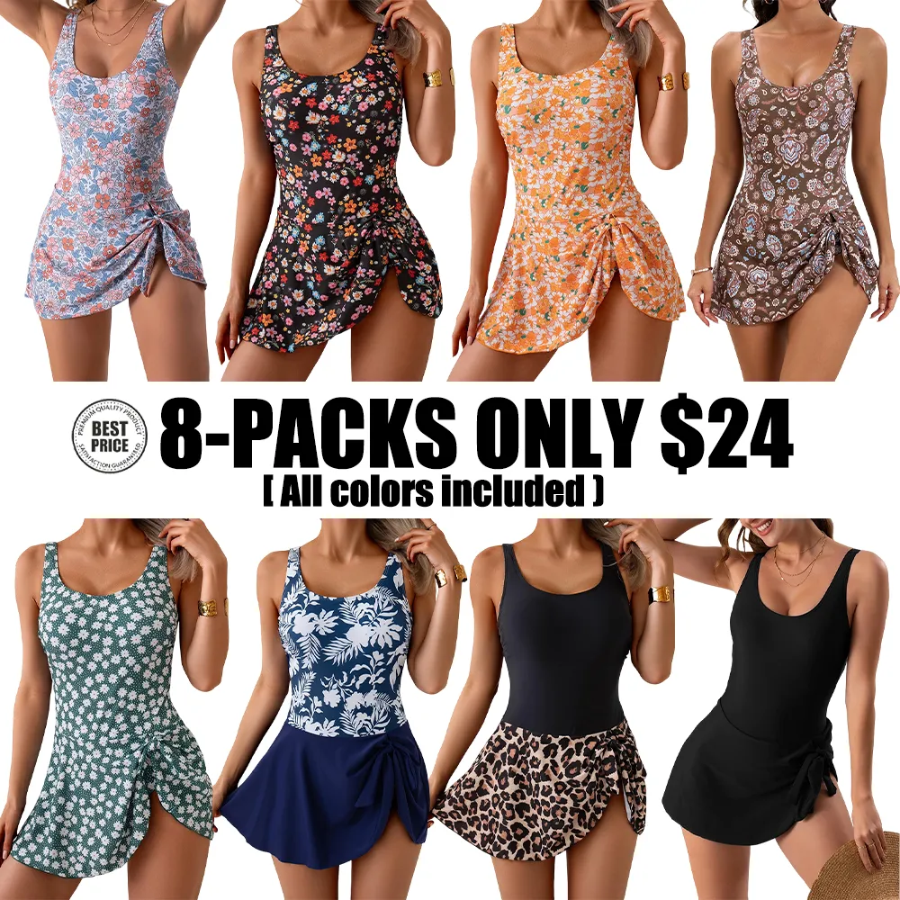 One Piece Swimdress Swimsuits For Women Tummy Control