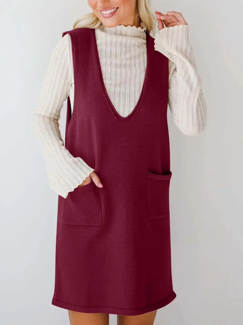 Sleeveless Knit Midi Dress
