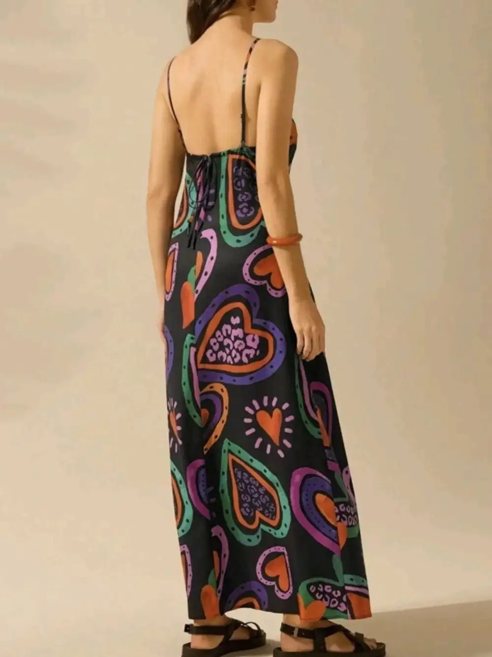 Sleeveless Printed Maxi Dress