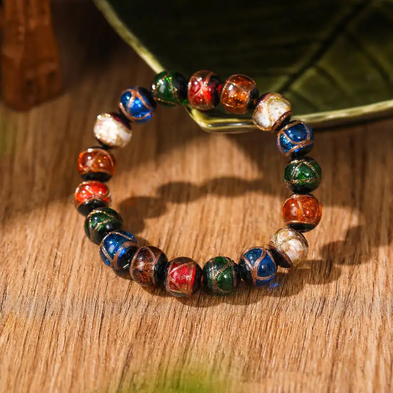 Classic Liuli Glass Bead Bracelet