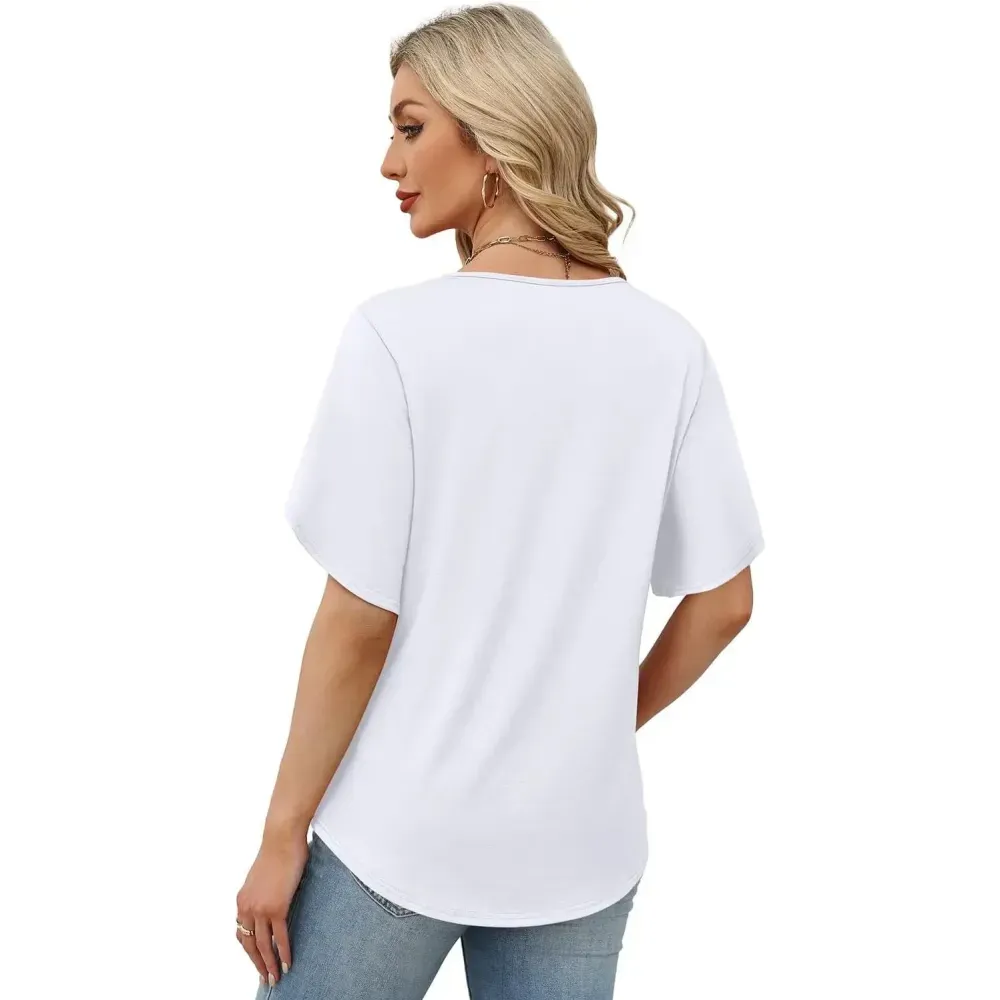 Womens Short Sleeve V Neck Dolma -- 1 for as low as $1.25