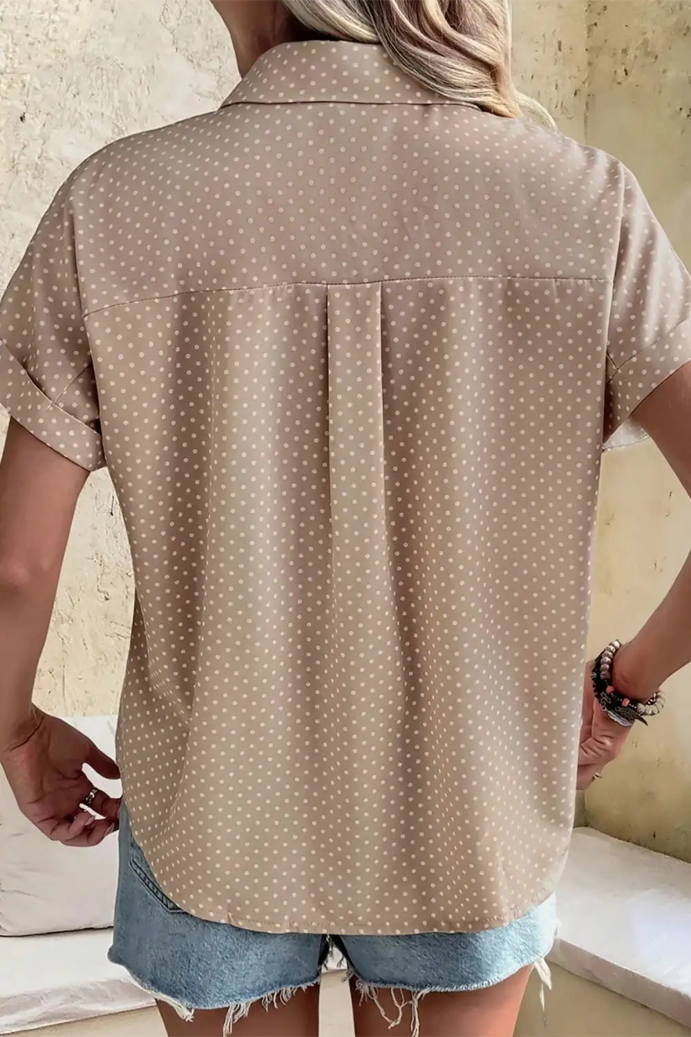 Relaxed Short Sleeve Printed Casual Shirt