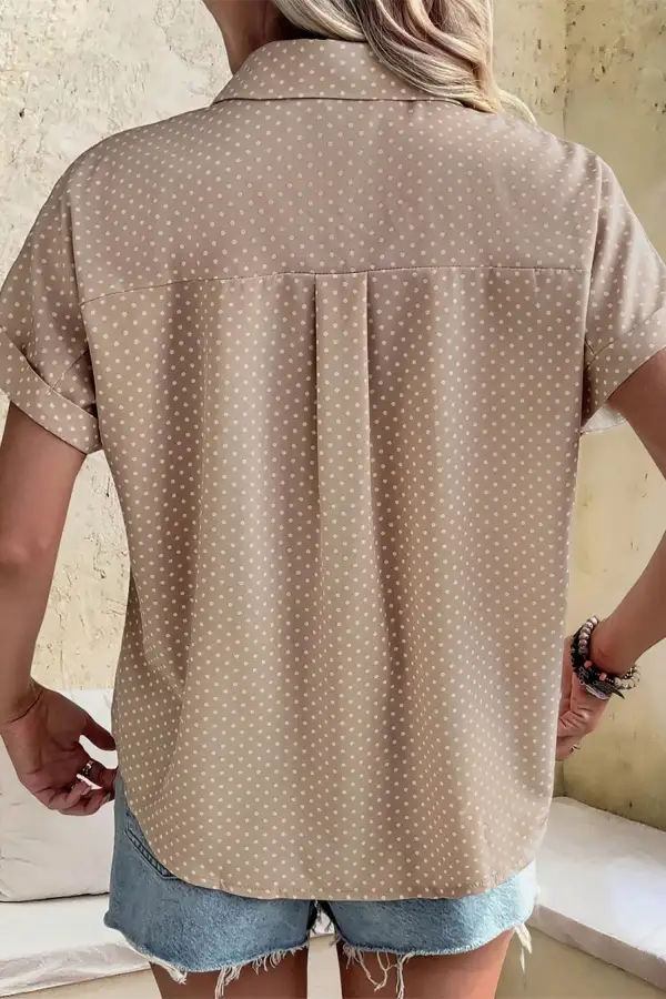 Relaxed Short Sleeve Printed Casual Shirt