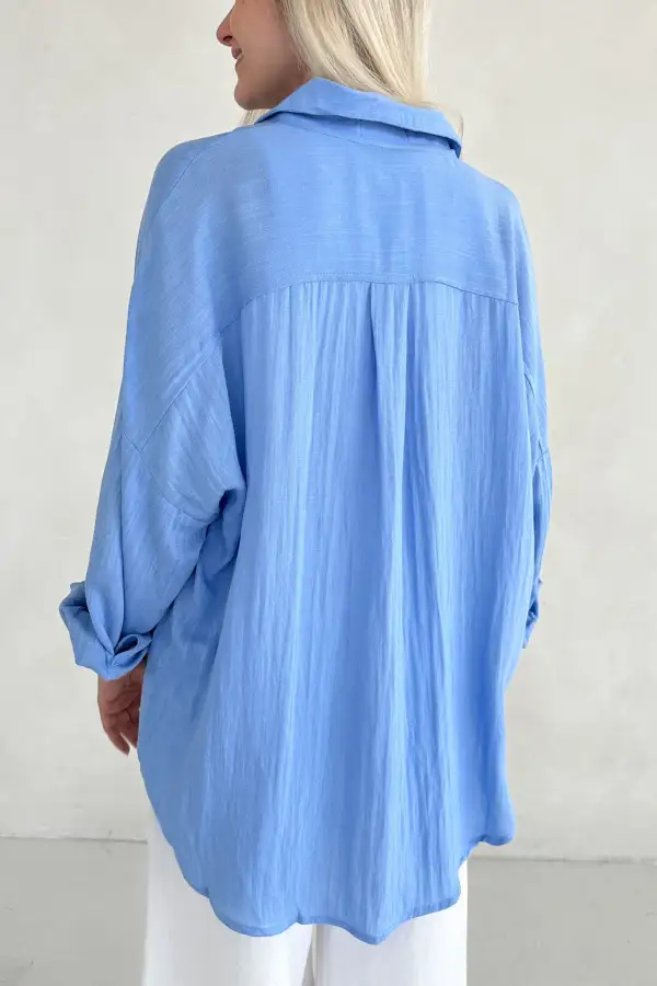 Laid Back Soft Button Front Button Down Shirt