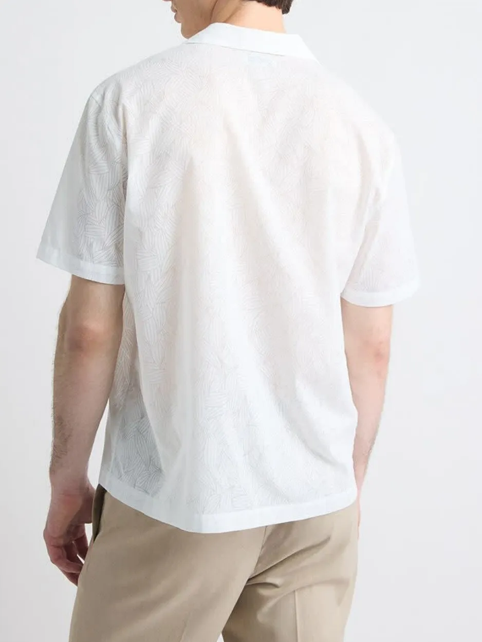 Bright white Commuting Style Short-Sleeve Shirt