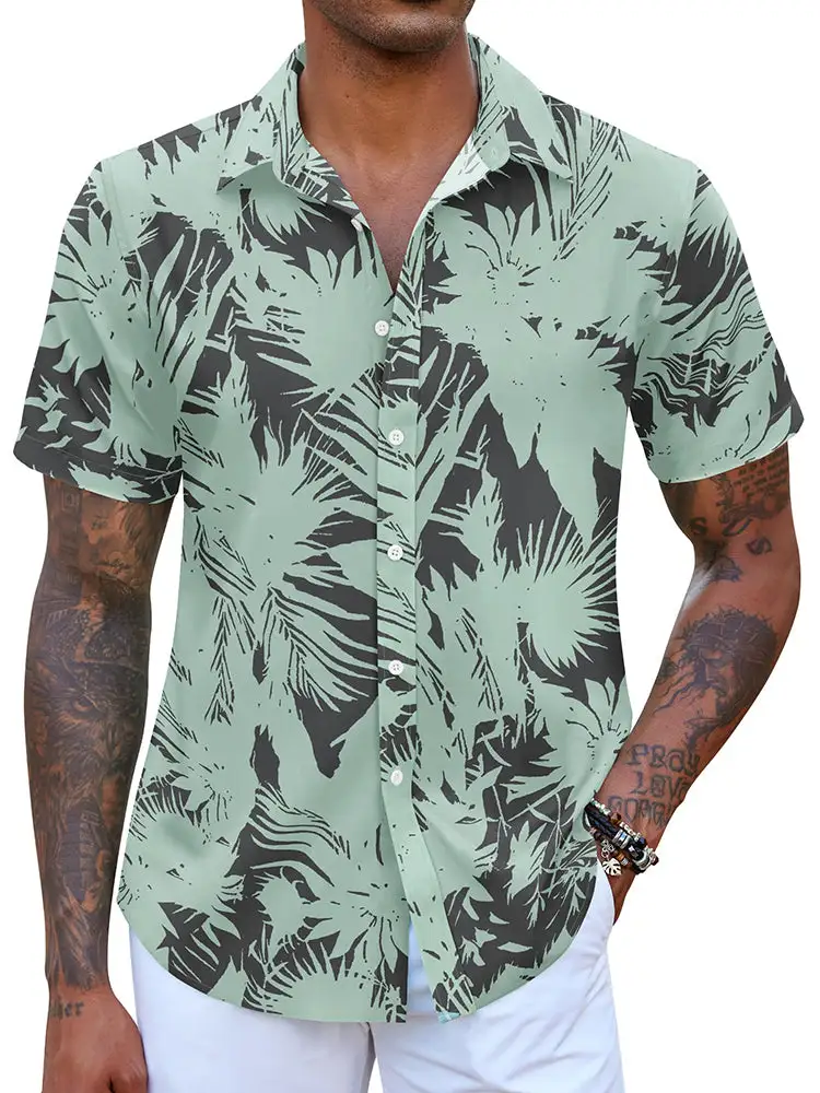 Casual Hawaiian Printed Vacation Shirt