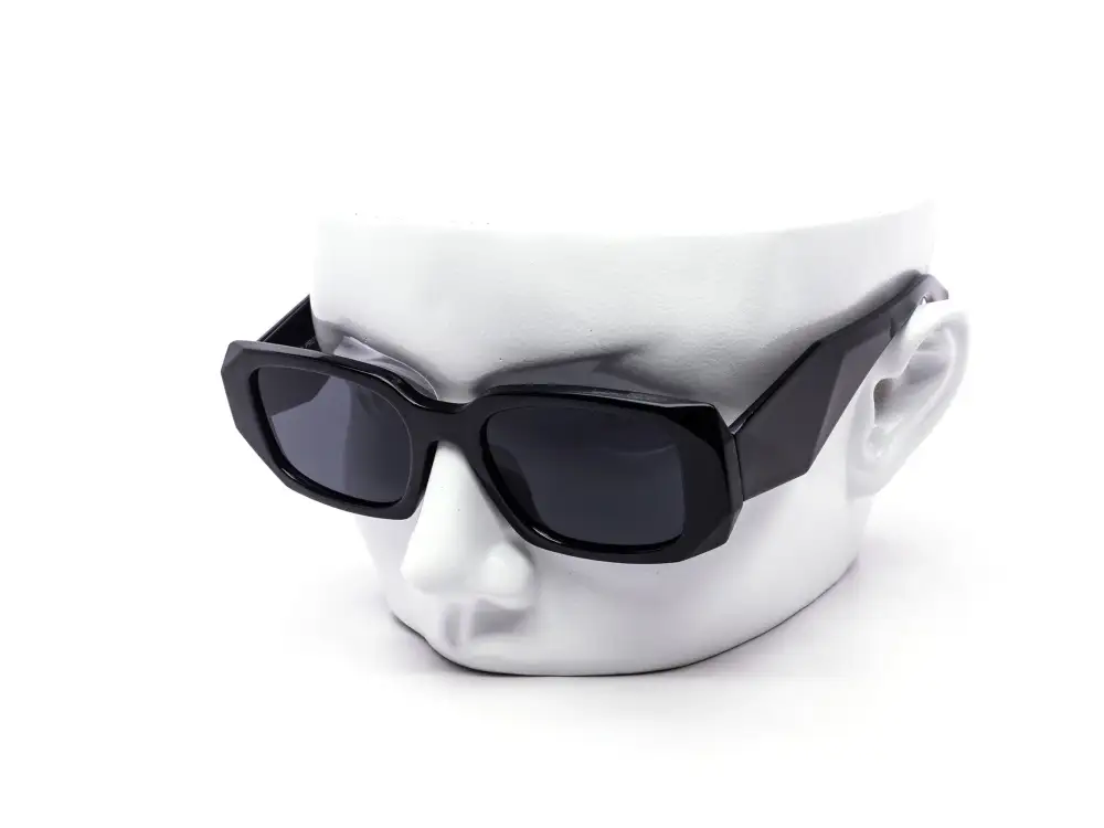 12-Pack All-Black Chunky Square Sunglasses