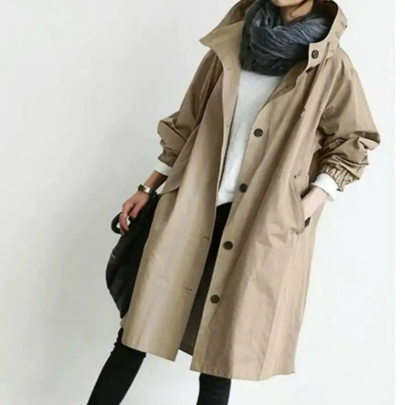 Knit Water Resistant Trench Coat