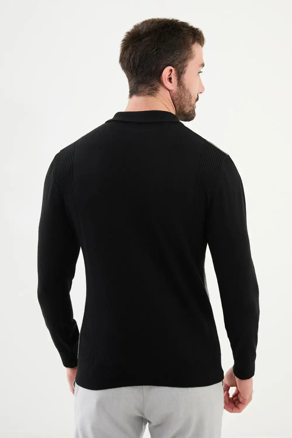 Everyday Polo Collar Knit Sweater