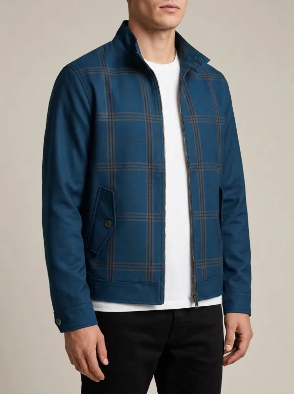 Plaid Stand Jacket