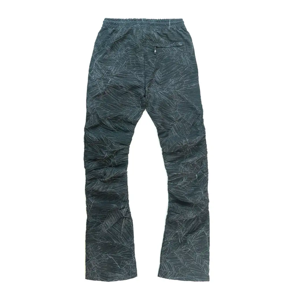 Relaxed Nylon Stacked Pants