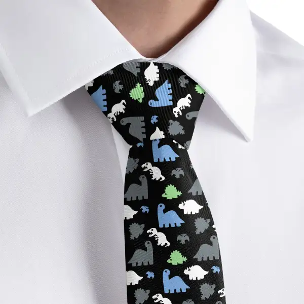 Dinosaur Pattern Necktie