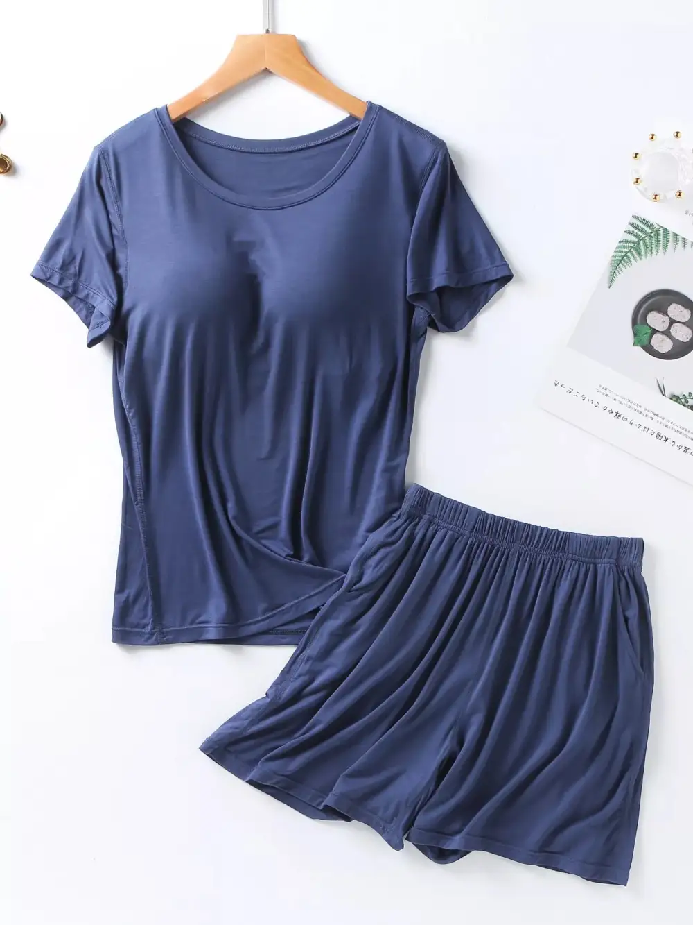 Comfortable Everyday Pajama Set Comes With Built-In Breast Pads