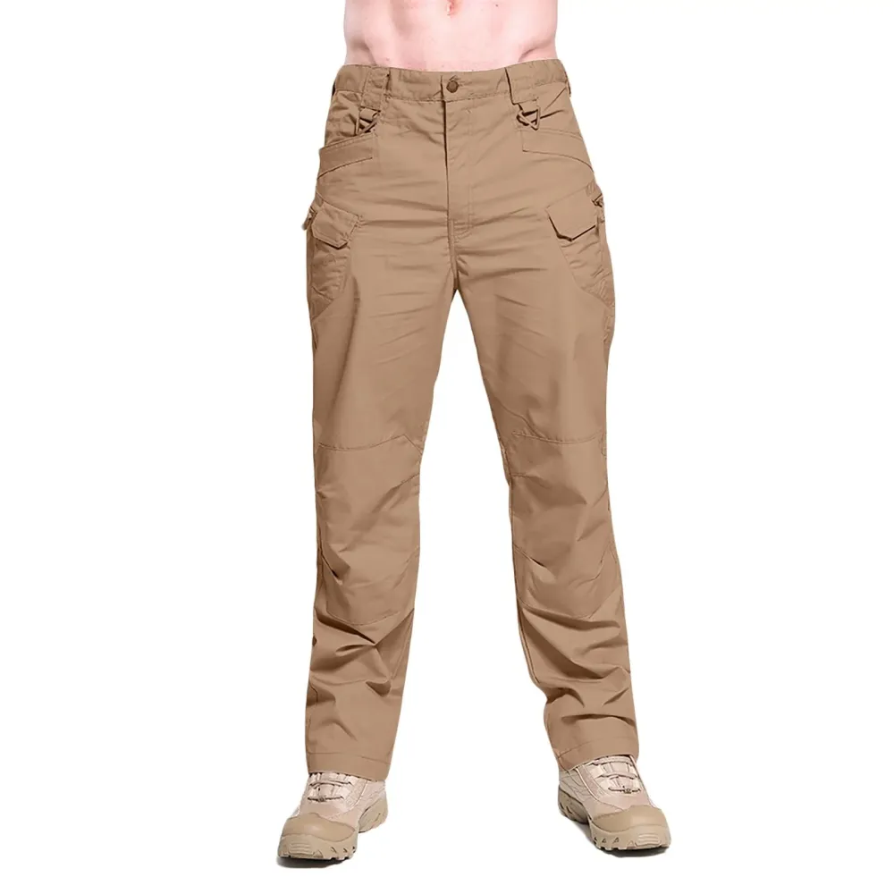 Men's Lightweight Pants, Cargo Pants Men, Linen Pants Men Men's Solid Color Multi-Pocket Washed Overalls Outdoor Casual Pants Trousers Men's pure cotton pants
