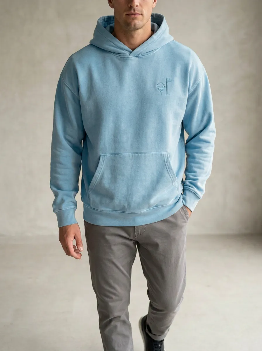 Performance Flag-Motif Golf Casual Hoodie