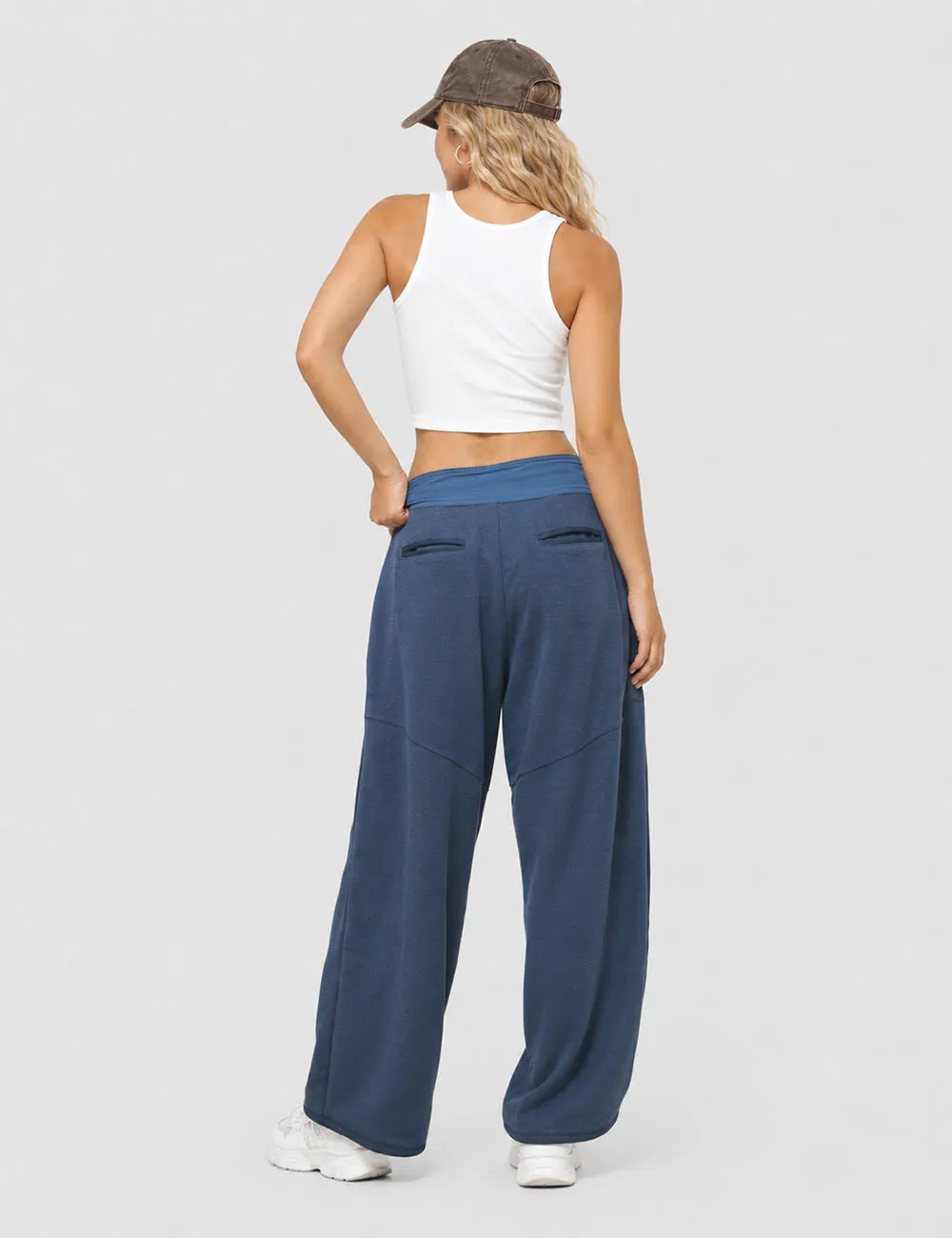 Pockets Pants Wide Leg Sweatpants