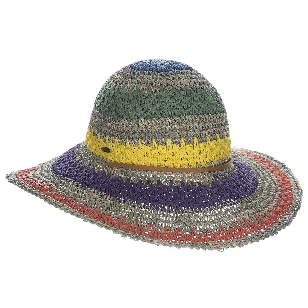 Women’s Wide Brim Straw Round Crown Hat