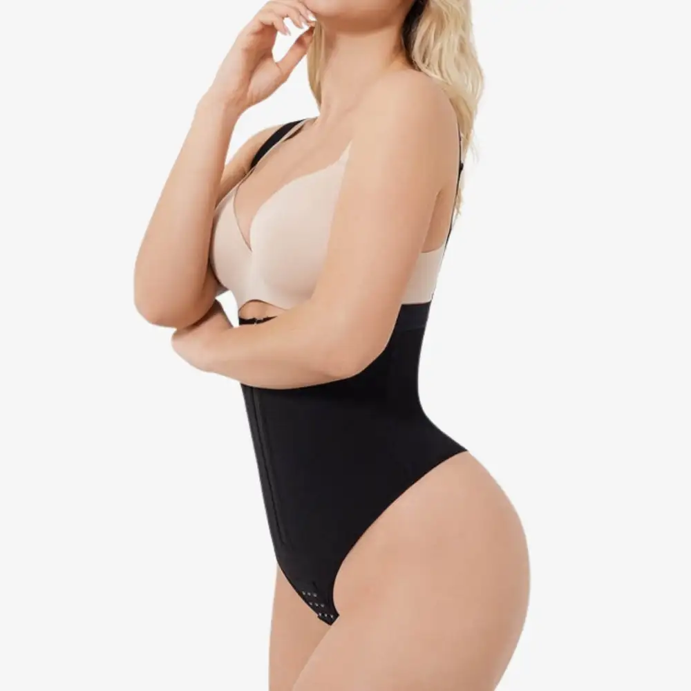 High Waist Full Support Thong Bodysuit