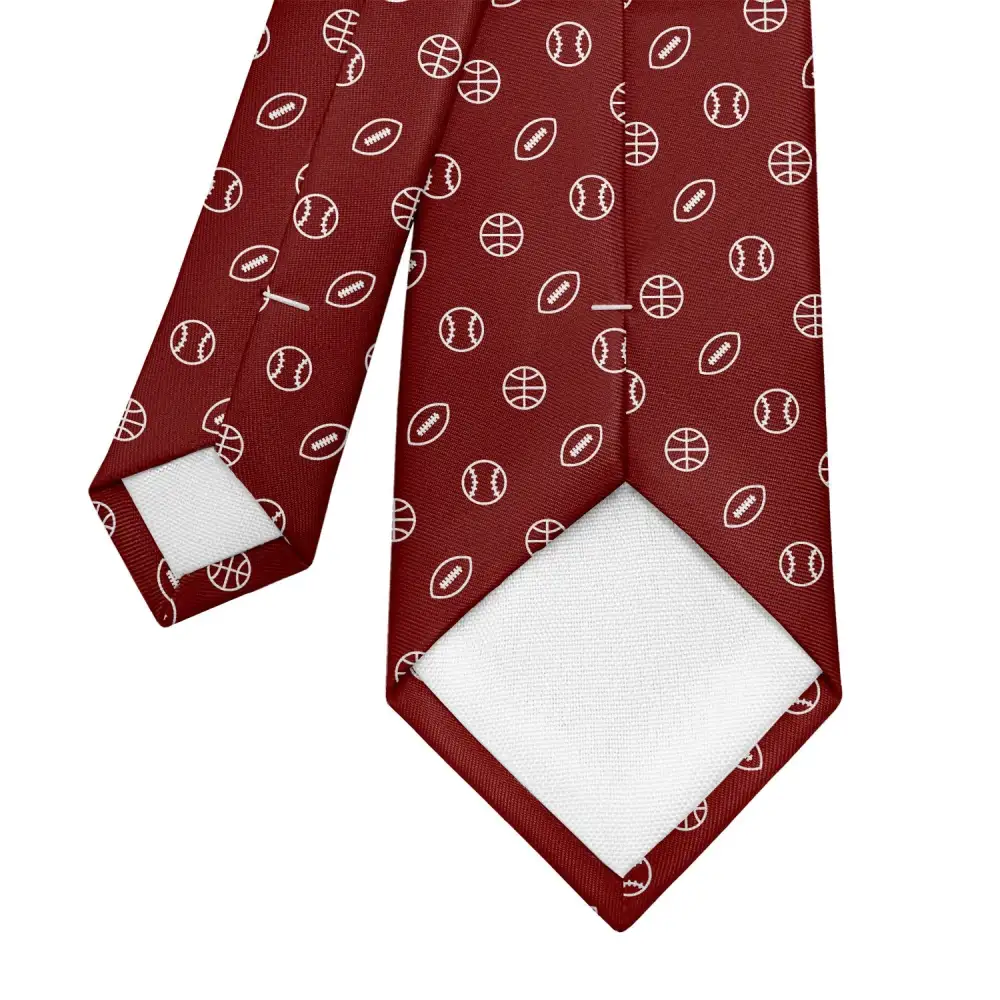 Refined Sports Theme Necktie