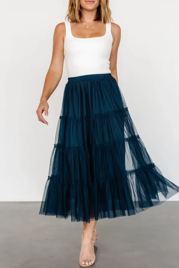 Lightweight Soft Sheer Fabric Skirt