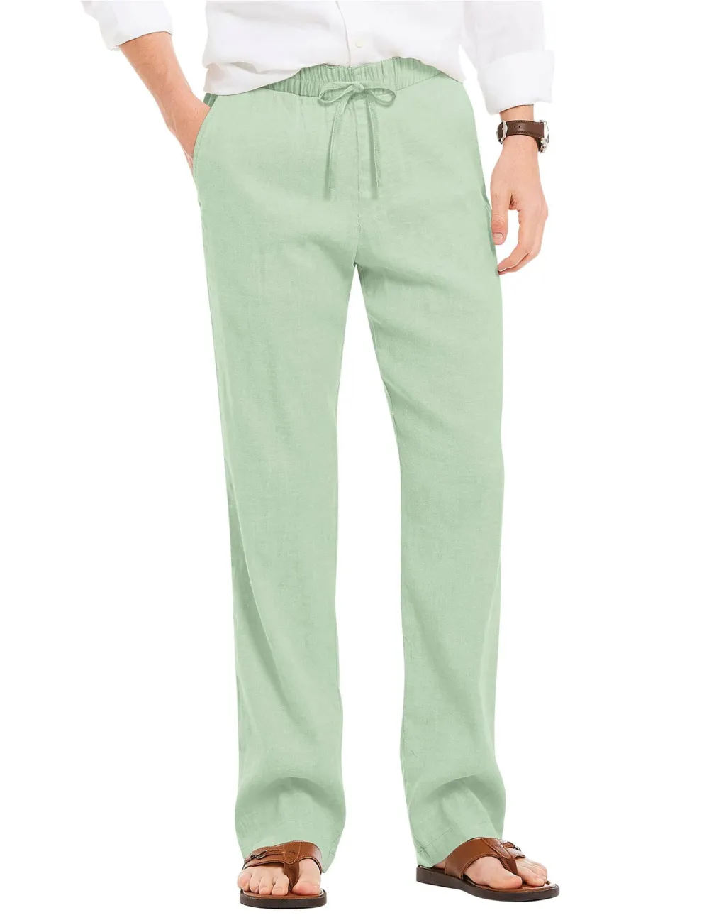 Linen Yoga Trousers Pants
