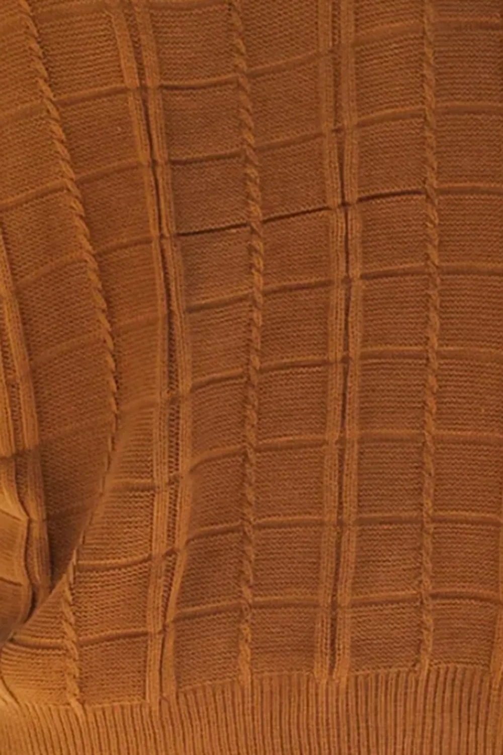 Brown Waffle Vest