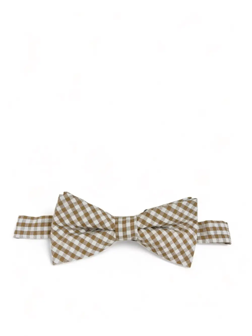 Neat Gingham Cotton Bow Tie