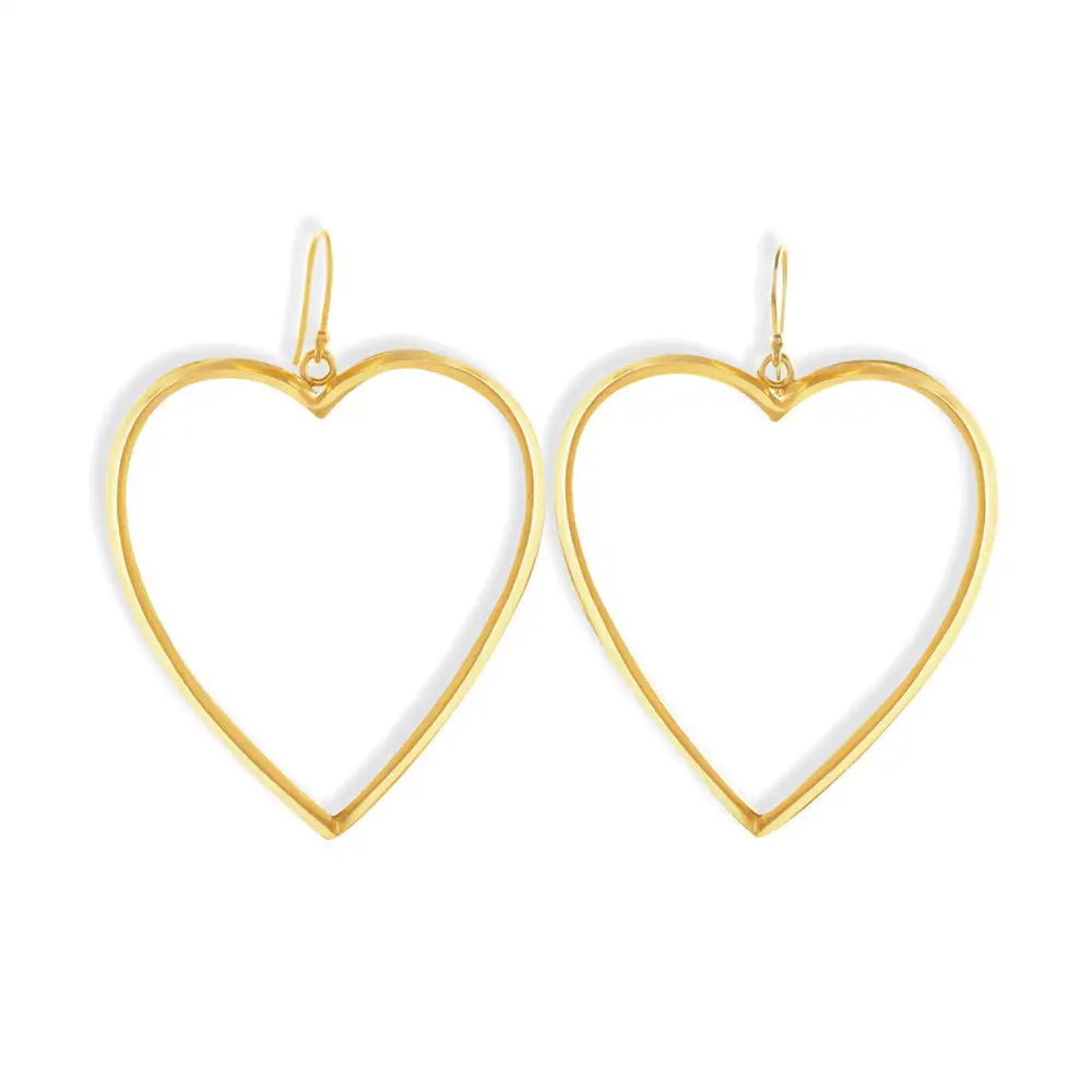 Artful Heart Drop Earrings