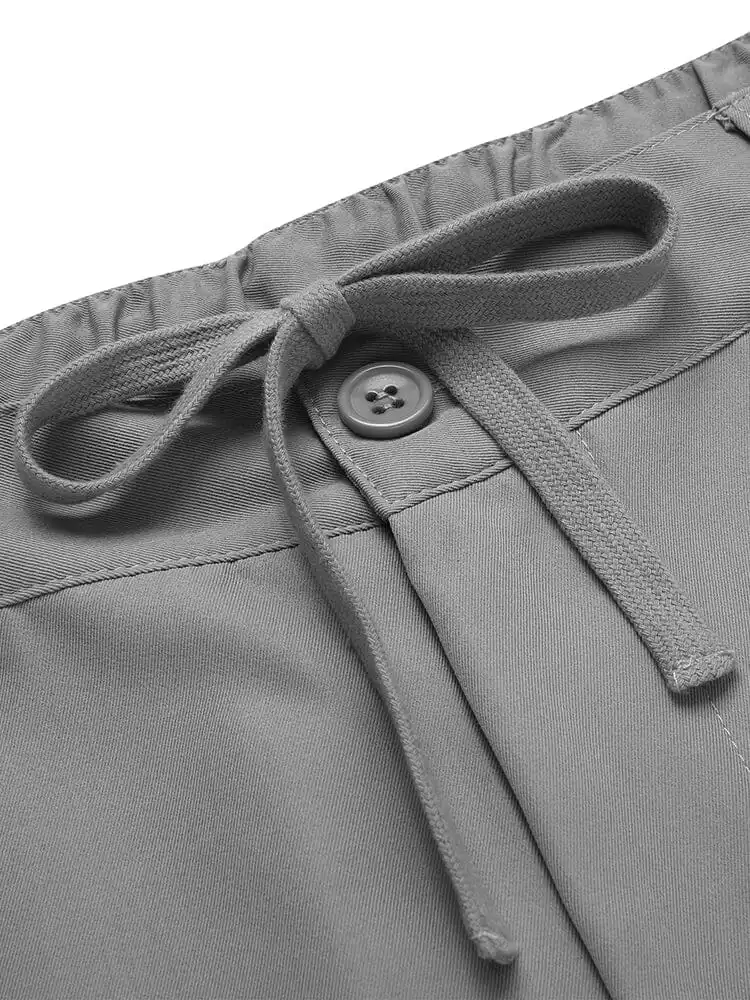 Classic Solid Color Chino Pants