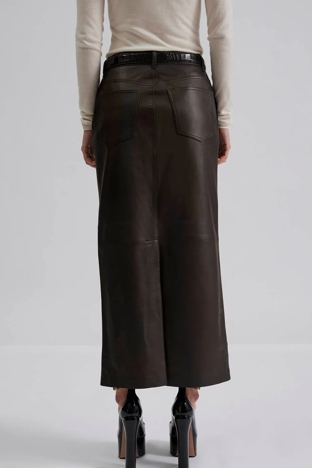 Leather Maxi Skirt
