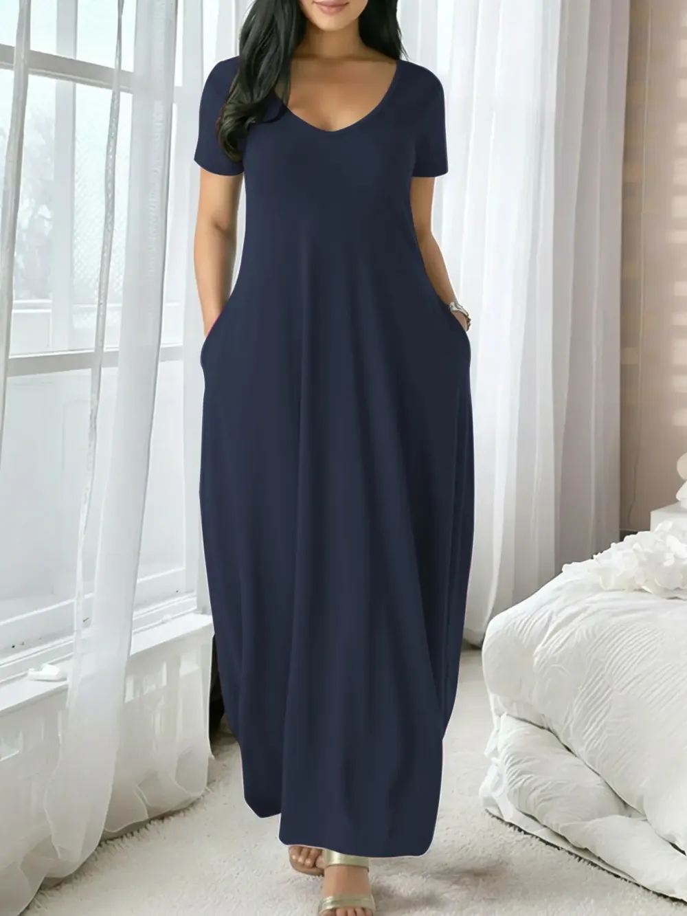 Women's Long Loungewear Dress