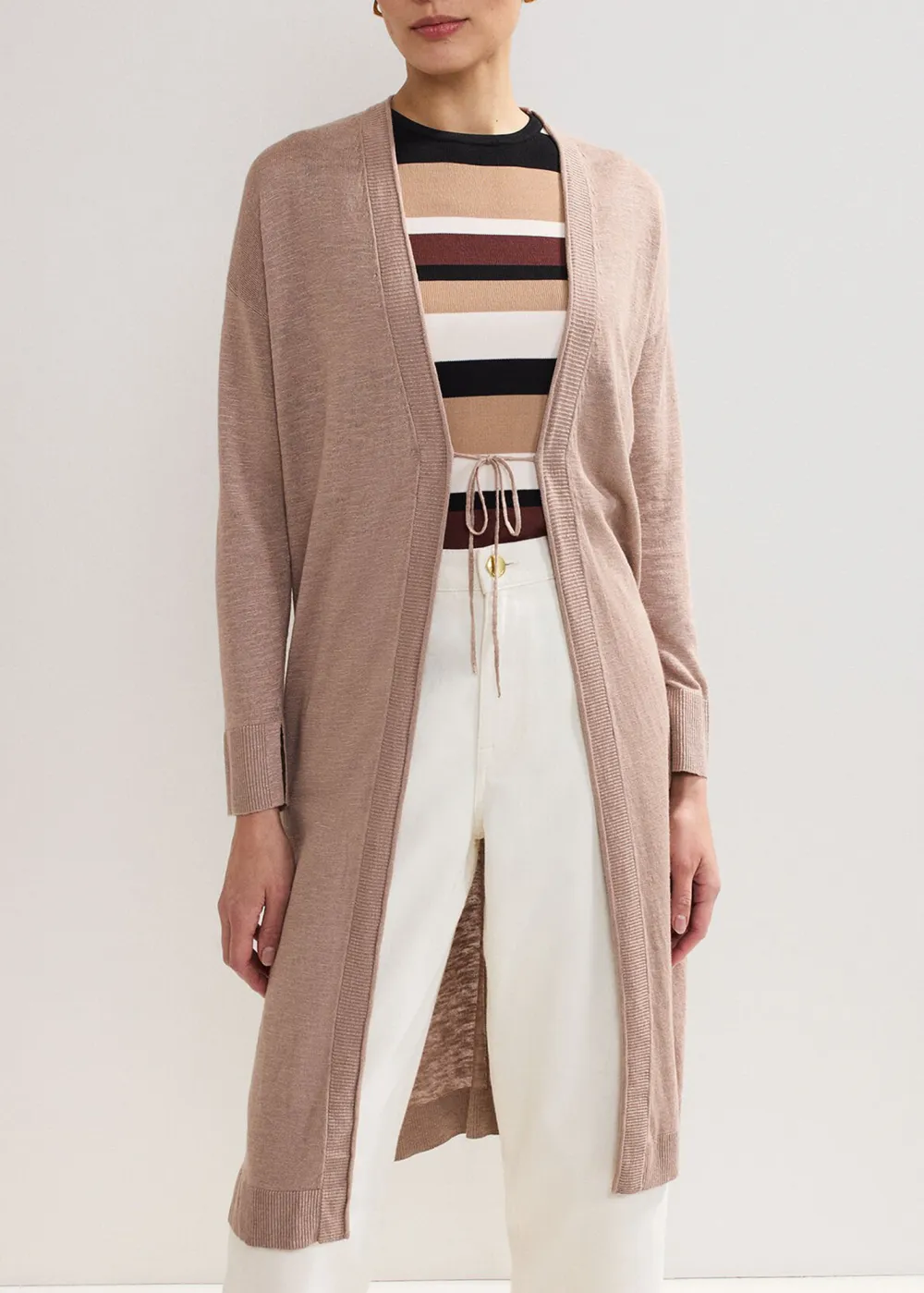 Long-Sleeved Women's Knitted Cardigan