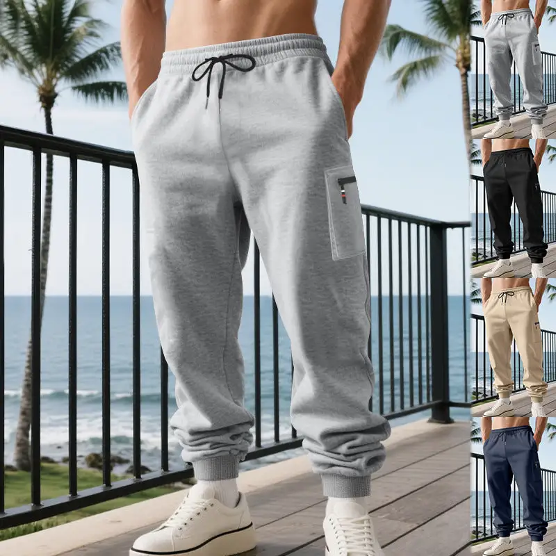 Men's Cargo Jogging Pants Waistband Pocket Cargo Pants