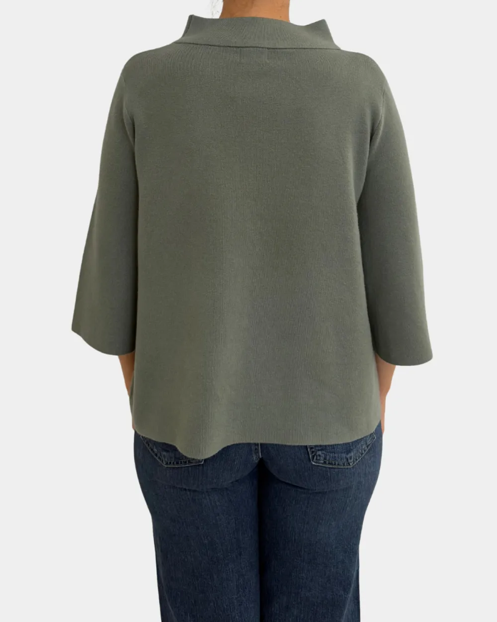 Mock Neck 3/4 Sleeve Top