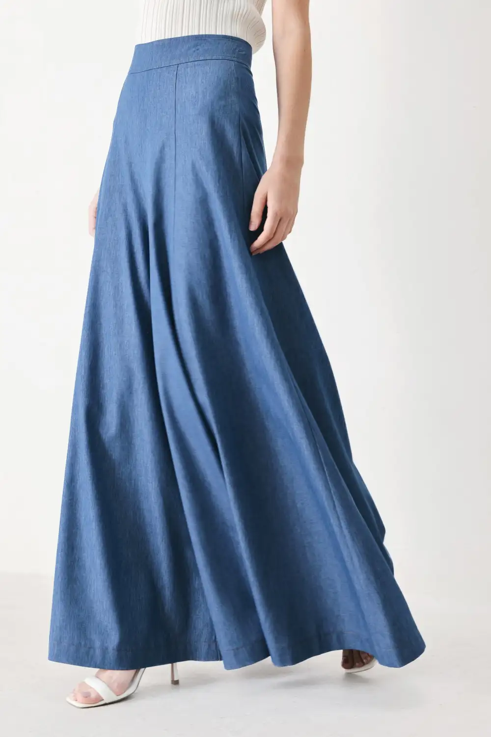 Sequin Wide Leg Casual Pants
