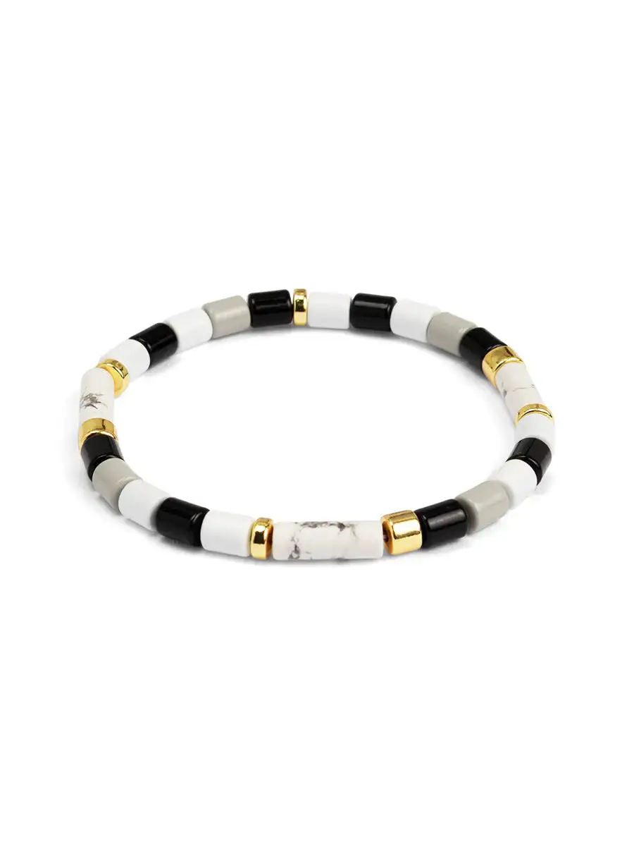 Ombre Cylinder Bead Bracelet