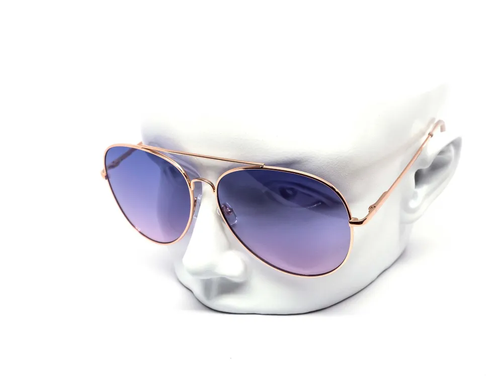 12-Pack Oversized Round Aviator Assorted Sunglasses
