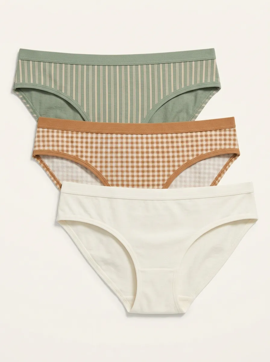 Everyday Gingham Striped Panty Set