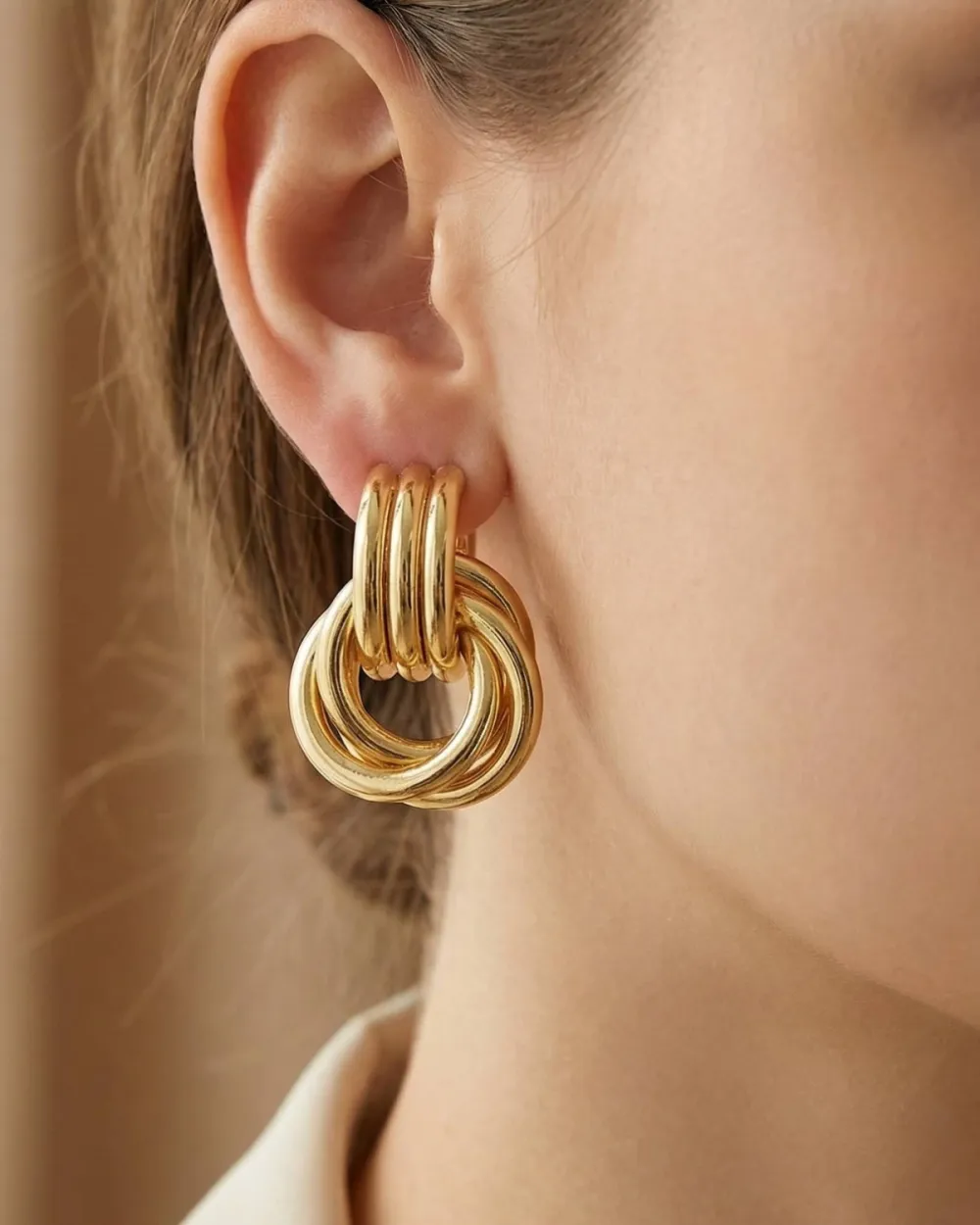 Interlinked Hoop Earrings